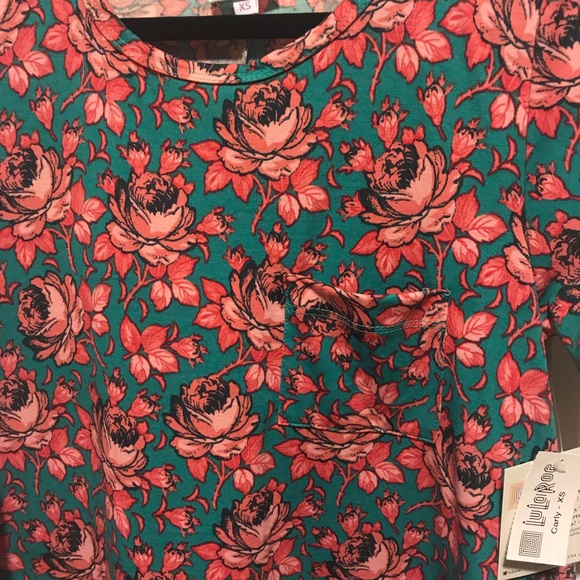 Pink and teal floral Carly XS - Picture 2 of 3